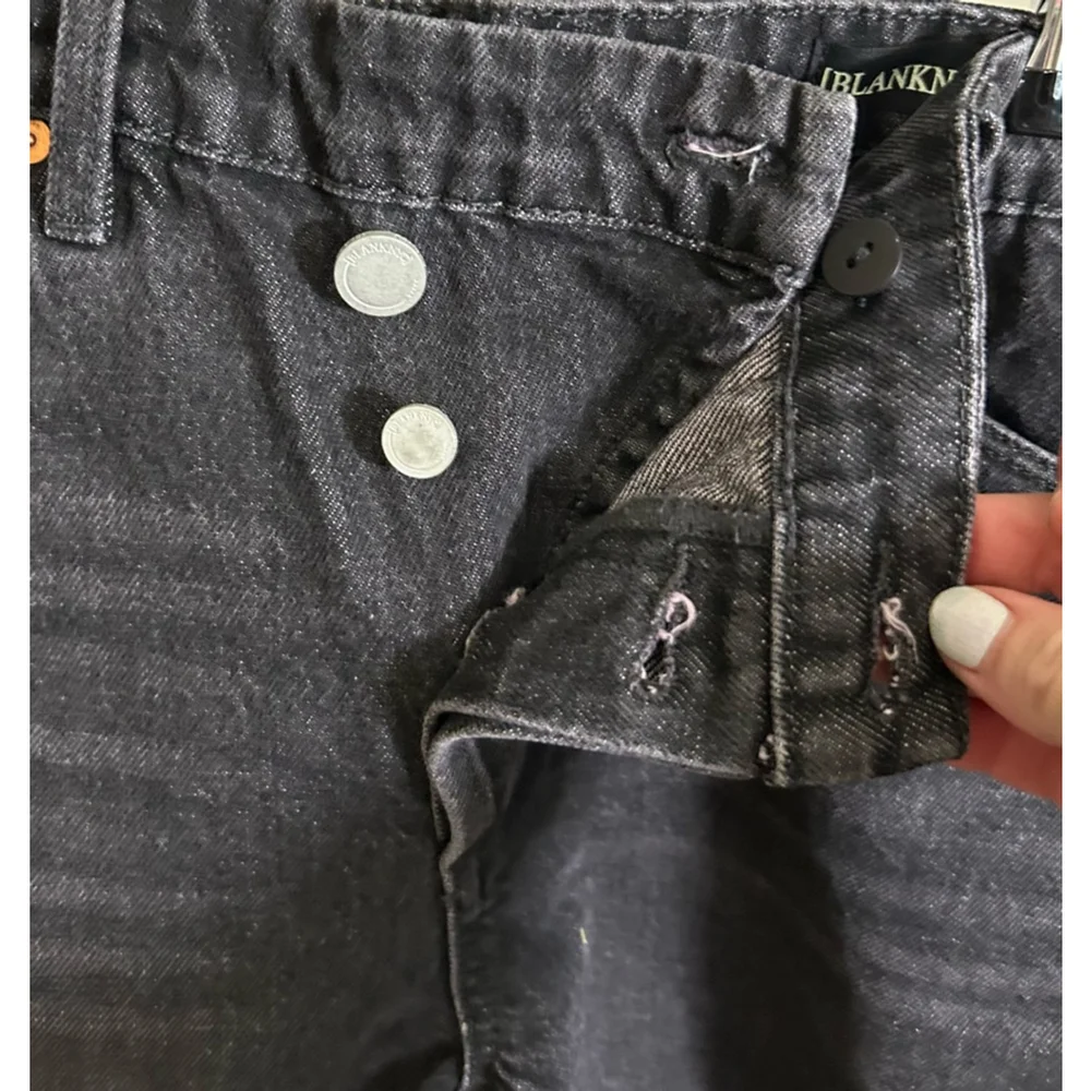 BLANKNYC Women's Long Black Denim Shorts, Size 29 NWT